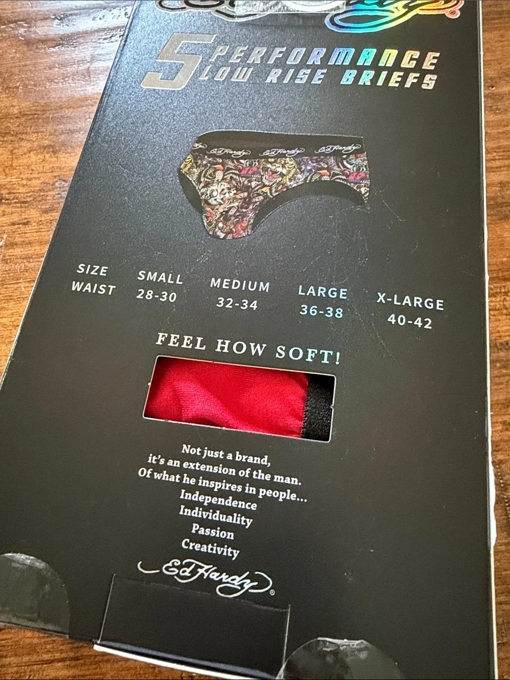 Ed Hardy Performance Low Rise Briefs XL